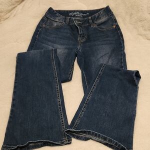 Maurices Blue Flare Wide Leg Jeans Classic Style